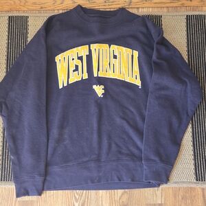 J. America- WVU- West Virginia- EMBROIDERED- Sweatshirt- Size Medium